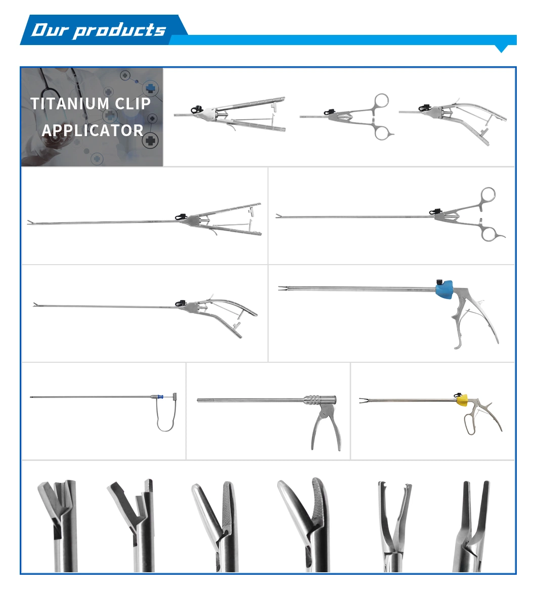Popular Titanium Clips Applicator Laparoscopy Surgery Surgical Instruments Titanium Clip Applicator and Applier China Manufacture. Scissors