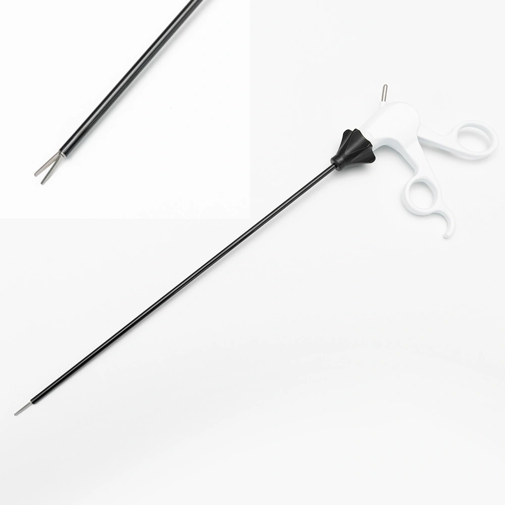 Monopolar Surgical Instrument Straight Head Scissor Laparoscopic Forceps